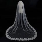 Lunalice V3002 Wedding Veil – Elegant Soft Tulle Bridal Veil for Wedding Dress