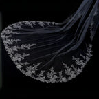 Lunalice V3003 Bridal Veil Back View – Elegant Wedding Veil for Bride