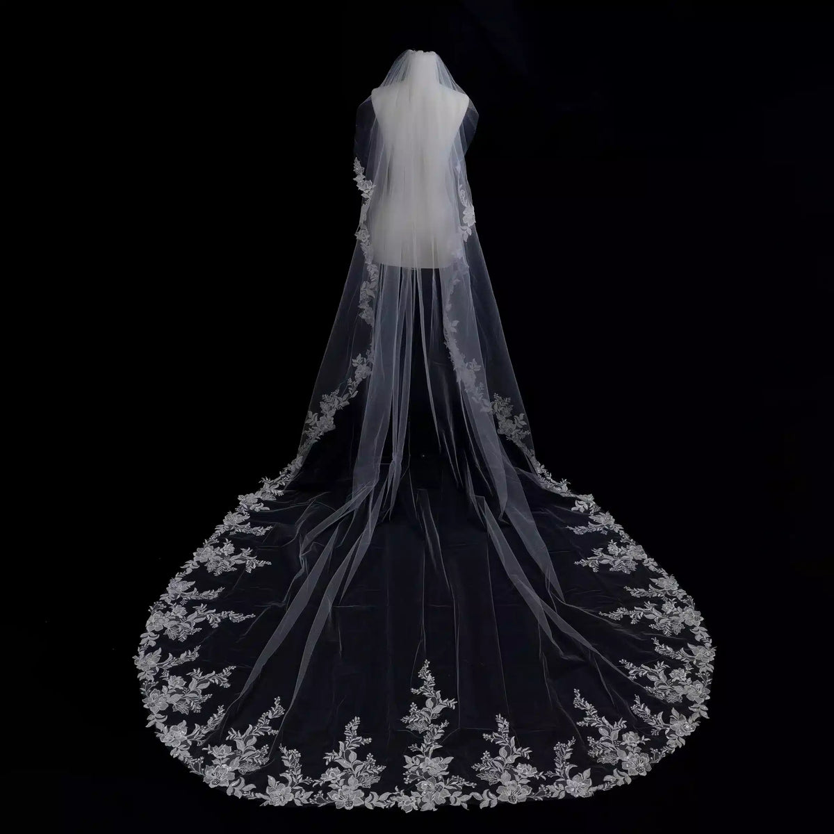 Lunalice V3003 Wedding Veil – Elegant Soft Tulle Bridal Veil for Wedding Dress
