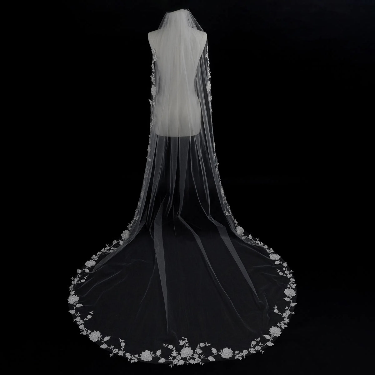 Lunalice V3006 Wedding Veil – Elegant Soft Tulle Bridal Veil for Wedding Dress