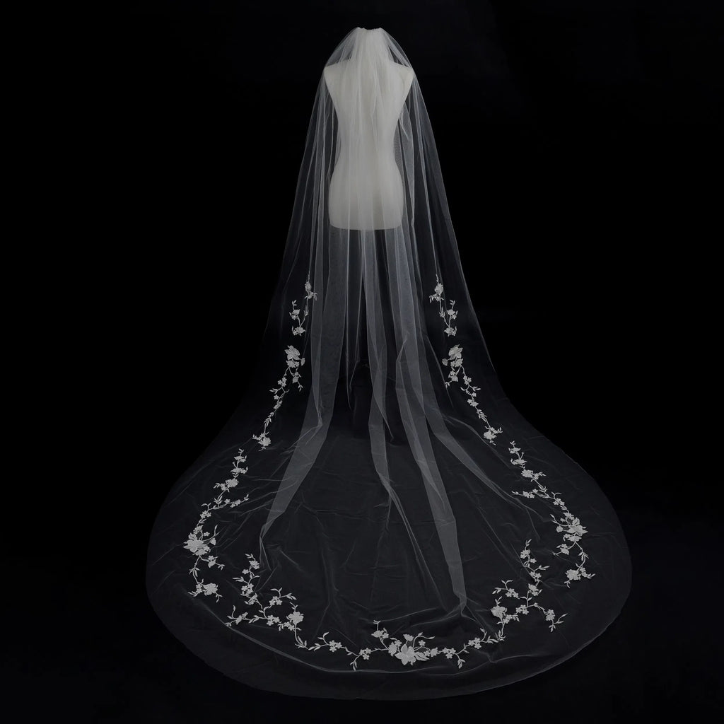 Lunalice V3013 Wedding Veil – Elegant Soft Tulle Bridal Veil for Wedding Dress