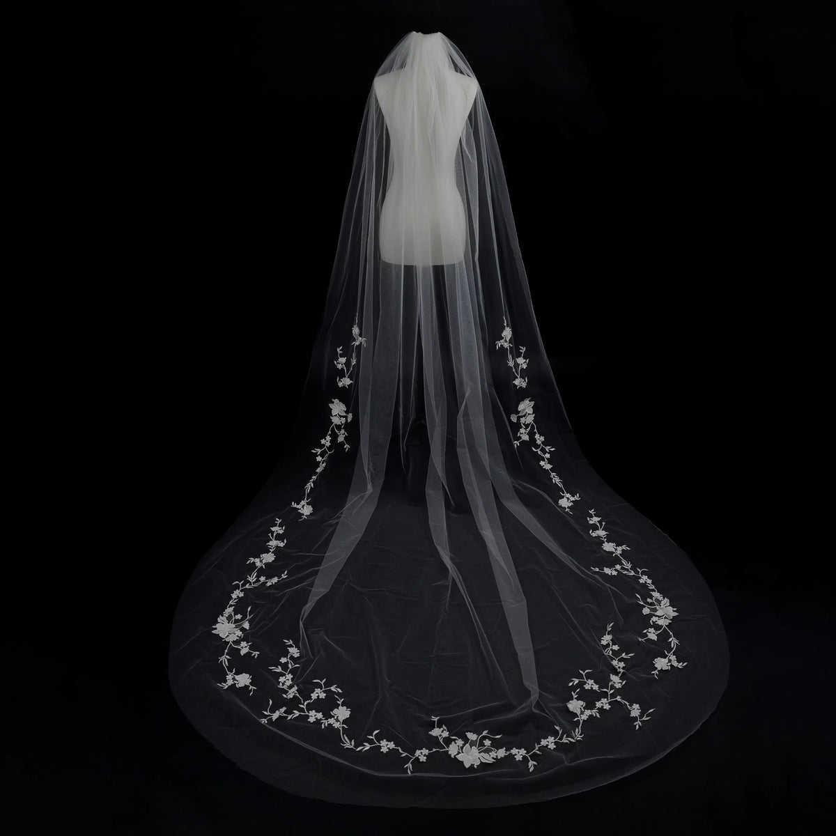 Lunalice V3013 Wedding Veil – Elegant Soft Tulle Bridal Veil for Wedding Dress