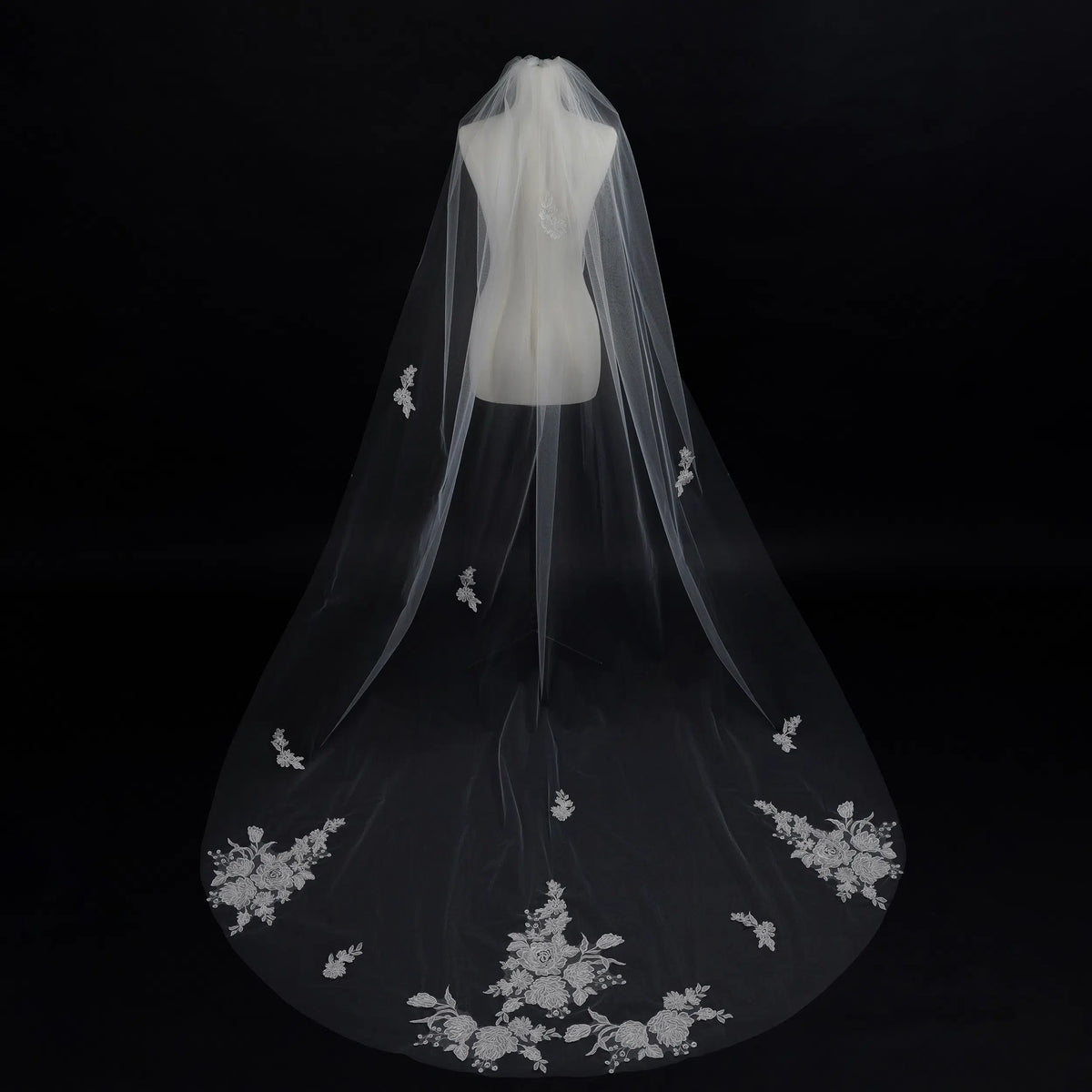 Lunalice V3016 Wedding Veil – Elegant Soft Tulle Bridal Veil for Wedding Dress