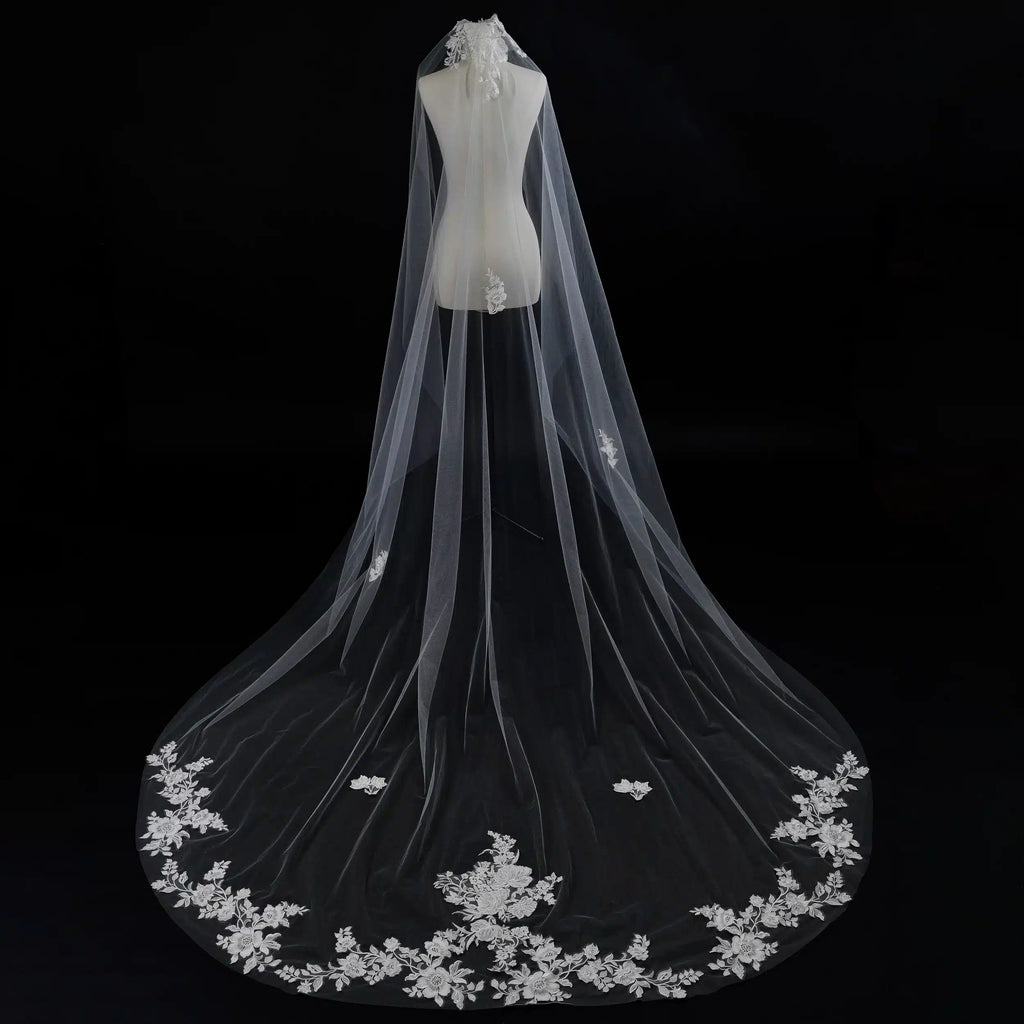 Lunalice V3018 Wedding Veil – Elegant Soft Tulle Bridal Veil for Wedding Dress