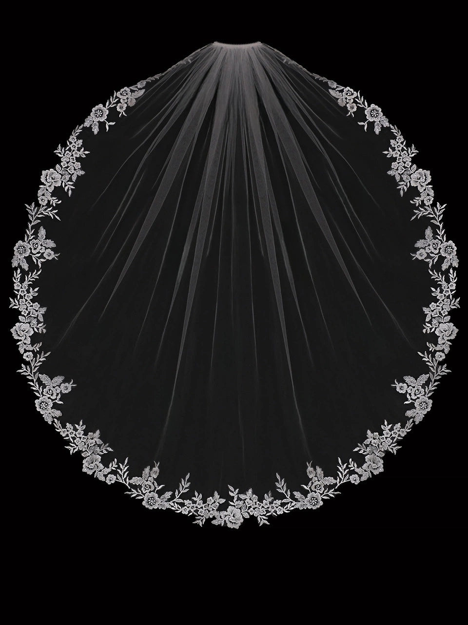 Lunalice V3019 Wedding Veil – Elegant Soft Tulle Bridal Veil for Wedding Dress