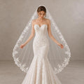 Lunalice V3020 Wedding Veil – Elegant Soft Tulle Bridal Veil for Wedding Dress