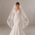 Lunalice V3021 Wedding Veil – Elegant Soft Tulle Bridal Veil for Wedding Dress